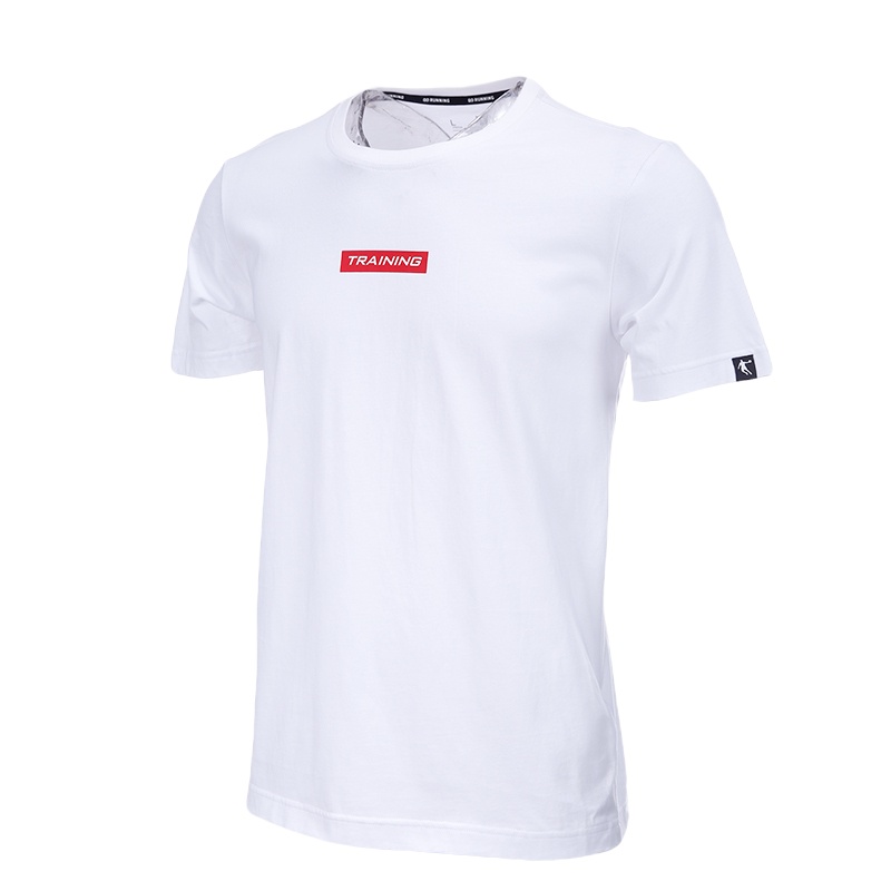 乔丹短袖T恤男2022春夏新款半袖纯棉男装圆步休闲运动服运动T恤