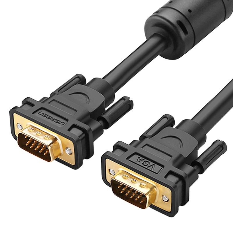 Zs-绿联 VGA线高清工程级3+9线芯 公对公双磁环连接线 笔记本电脑机顶盒连接电视显示器投影仪视频连接线15米