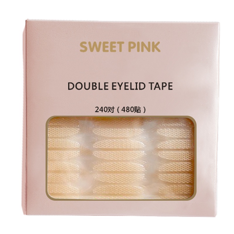粉色安琪SWEET PINK 蕾丝双眼皮贴240对(480贴)多形可选 肤色隐形 透气舒适喷水即粘 无需胶水