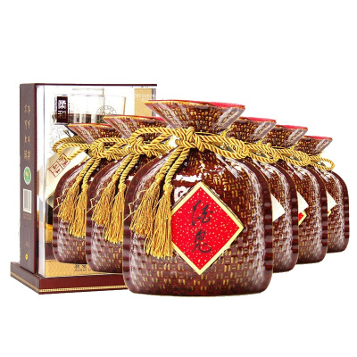 [官方授权]酒鬼酒52度500ml*6瓶装紫坛柔和整箱装 馥郁香型白酒