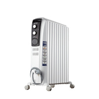 德龙(DeLonghi)电油汀 家用办公室8片取暖电暖器 双层包谷快速制暖 定时节能万象滚轮油汀TRD40820T