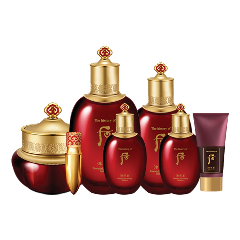 后(Whoo)护肤套装套盒津率享红华凝香水乳面霜护肤洁面乳化妆品 津率享红华凝香七件套(紧致抗皱)