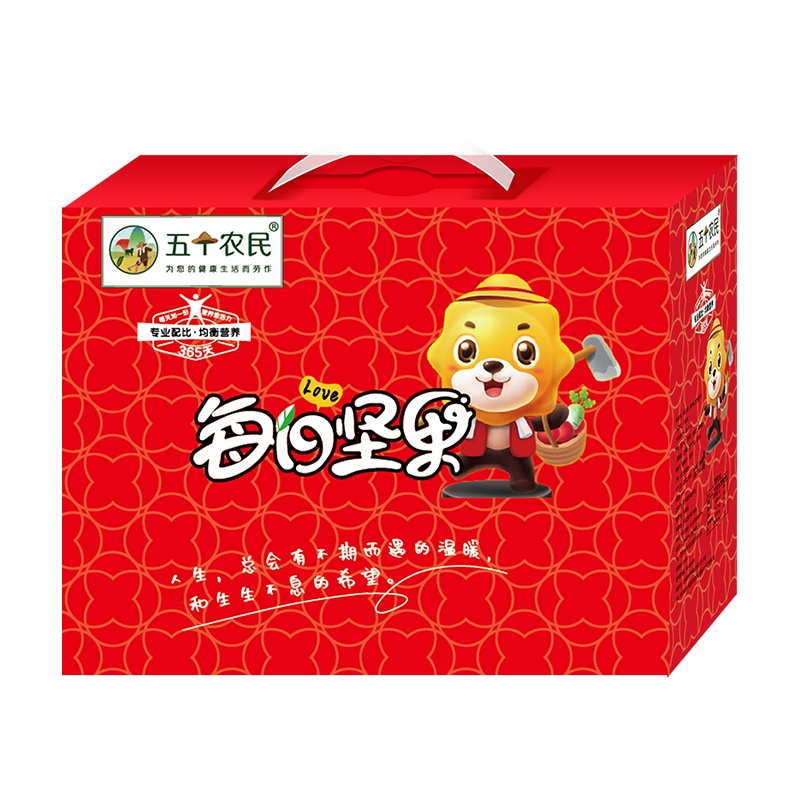 五个农民混合果仁小袋装迷你包每日坚果礼盒装20g*30袋