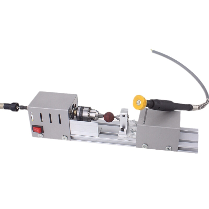 家柏饰(CORATED)车床微型机床木工木头迷你小型车珠子佛珠机手串打孔器简易diy 标配+切割