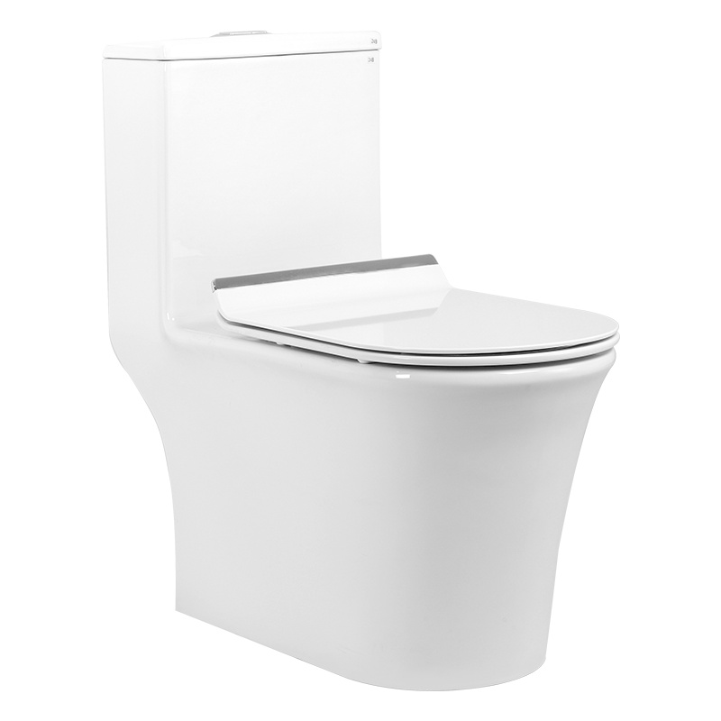 惠达卫浴家用地排喷射虹吸马桶 连体超漩式家用卫浴坐便器节水防臭防溅6173虹吸式 自洁釉面