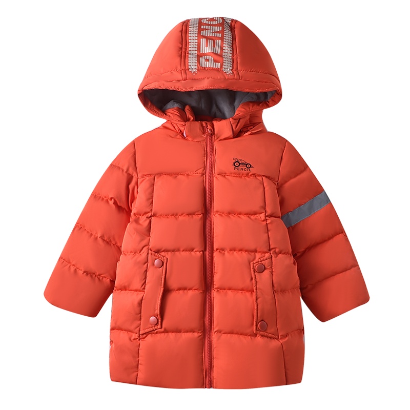 铅笔俱乐部童装2019冬季新款男童纯色羽绒服小童宝宝连帽羽绒外套