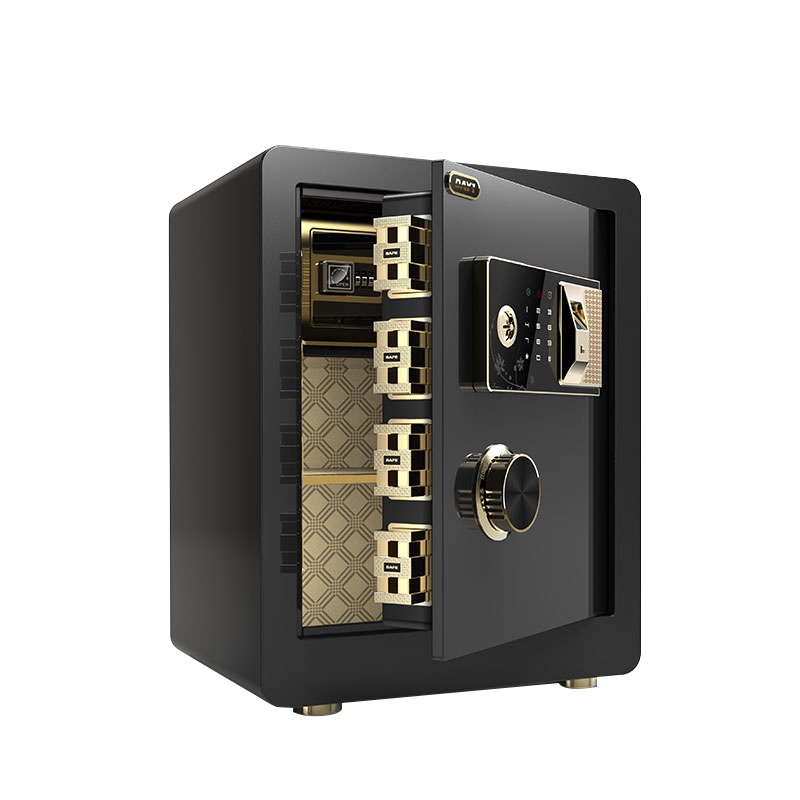 [大一]新品保险柜家用办公小型雅尚系列 45CM指纹型全钢触屏密码防盗智能保险箱床头隐形入墙 爵士黑