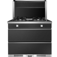 欧尼尔 OUNIER LX5-1 集成灶 侧吸式环保灶支持双电机自动清洗顶部热菜烟灶联动零秒点火 15立方 天然气