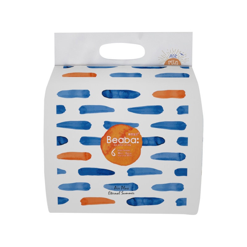 [详情抢大额券]碧芭宝贝BEABA盛夏光年婴儿纸尿裤XXL30片超薄柔透气 适合15kg以上