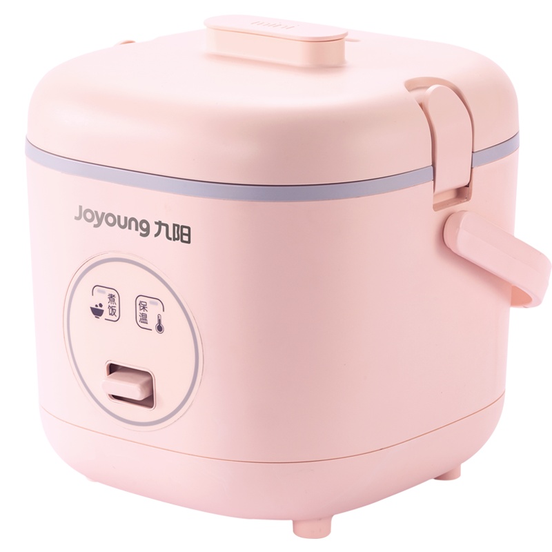 九阳(Joyoung)电饭煲 F-12FZ618(樱花粉)食品级材质 可拆上盖 不粘锅内胆 底盘加热 1.2LQ萌电饭