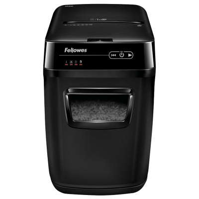 范罗士(Fellowes)200C碎纸机 办公 智能段状单次碎纸200张光盘粉碎机 黑色 4级 32L