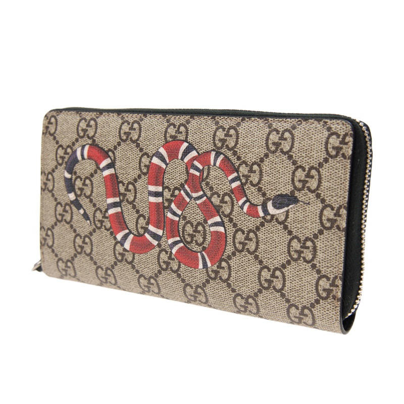 [优品]QH GUCCI 古驰 男士蛇纹印花长款钱包 451273-K561N-8666