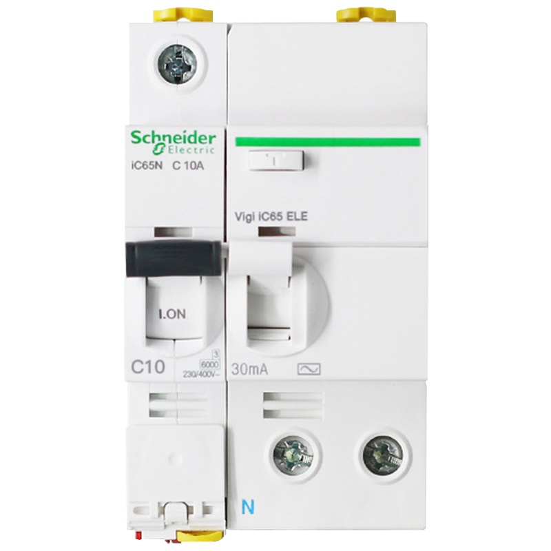 施耐德电气（Schneider Electric）断路器 A9 IC65N 1P 10A带漏电保护器