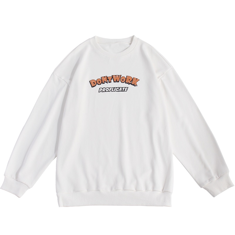 [直营]木林森(MULINSEN)新港风男装 秋冬新款发泡立体印花美式潮牌情侣卫衣男