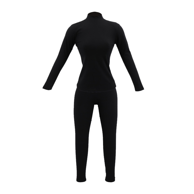 冠得女士纯棉保暖内衣圆领高领大码秋衣秋裤单件衫单条裤