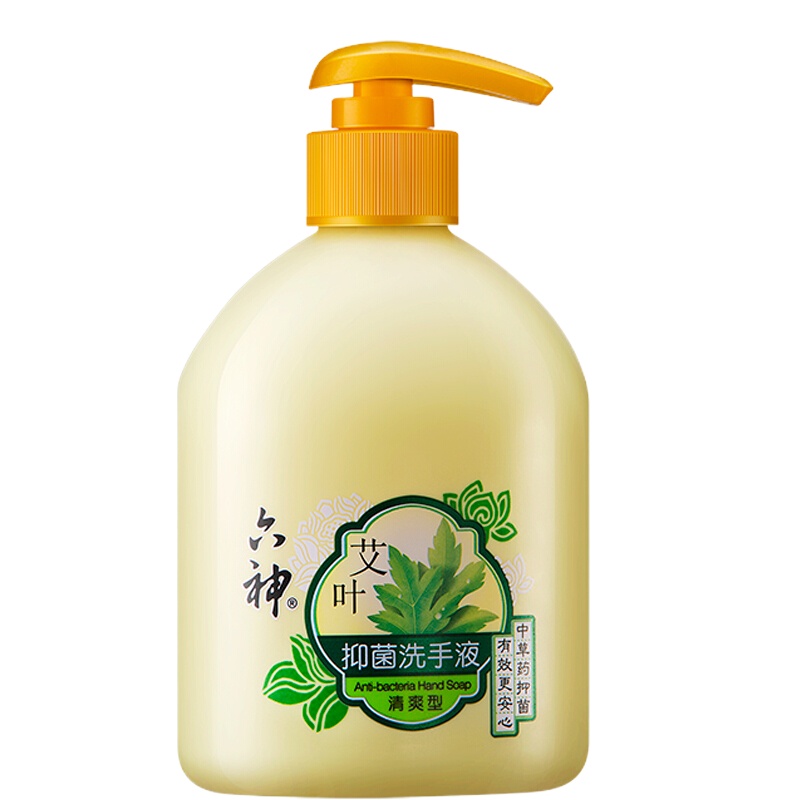 六神 艾叶抑菌洗手液500ml+甘草健肤沐浴露1L+清新沐浴露200ml +清新活力花露水180ML 单套装