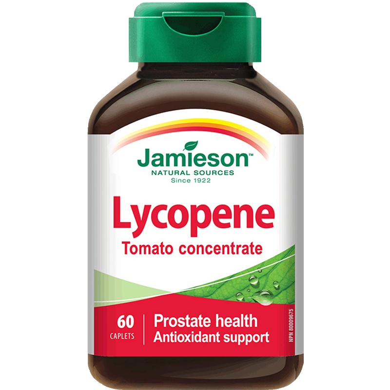 进口健美生番茄红素复合片60片 男性压片糖果 加拿大 Jamieson Lycopene