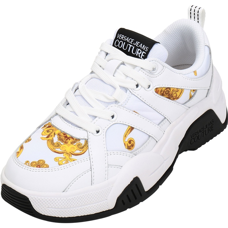 VERSACE JEANS COUTURE 范思哲 女士 织物配皮运动鞋 E0VVBSF5 71520