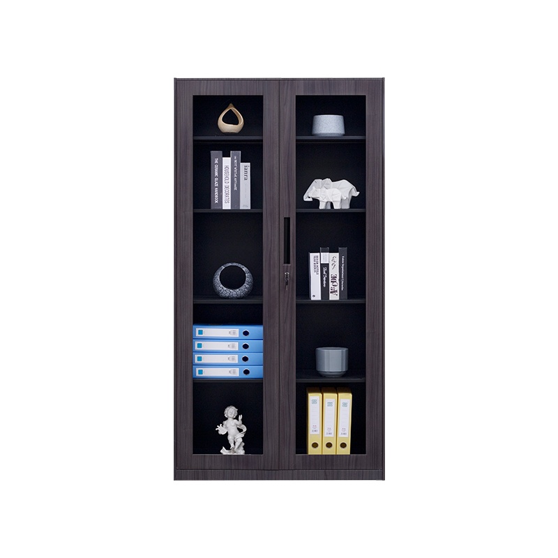 星岛办公室钢制文件柜铁皮柜资料柜落地柜带锁凭证柜档案柜子木纹柜子通玻文件柜灰柚木纹