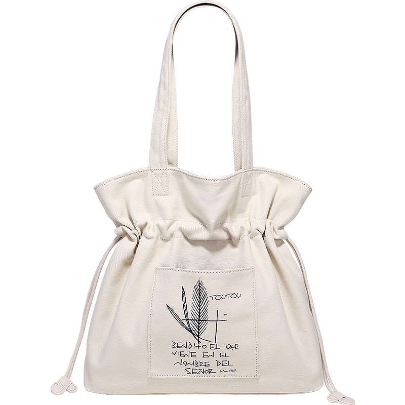 2019新款文艺帆布包百搭大容量单肩包包女ins风大学生上课挎包女