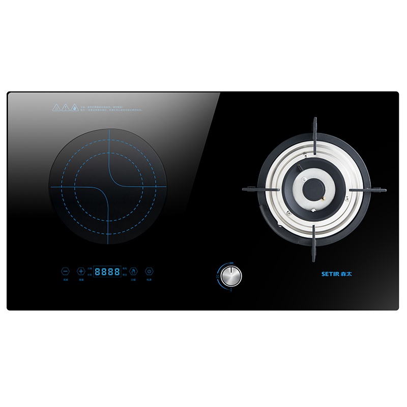 Setir/森太 T009一电一气家用煤气灶嵌入式电磁炉气电两用燃气灶 天然气