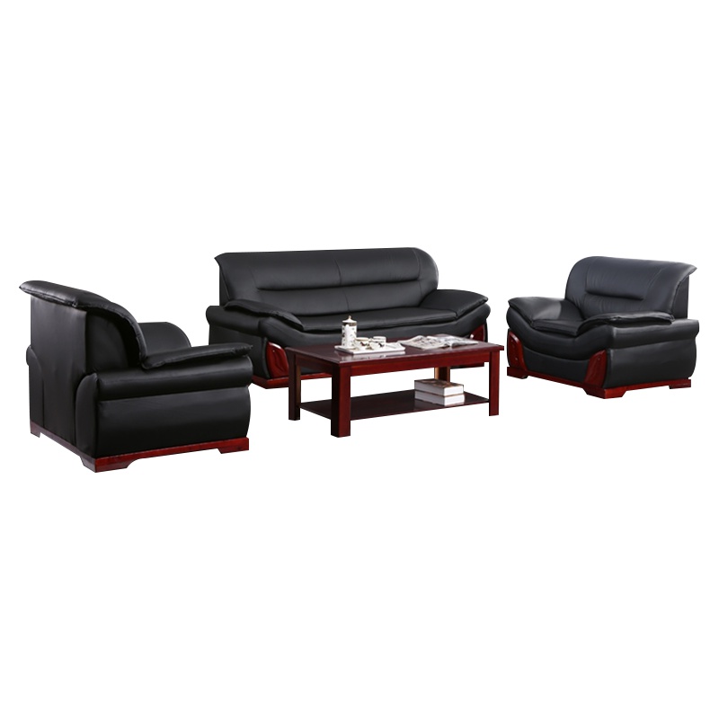 富和美皮艺沙发办公沙发接待会客办公室家具办公沙发32沙发
