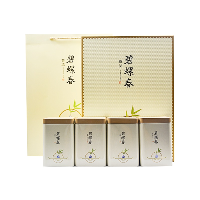 御蘭馨茗茶 正宗江苏碧螺春高档礼盒装 一级明前珍稀绿茶100克*4共400克春茶