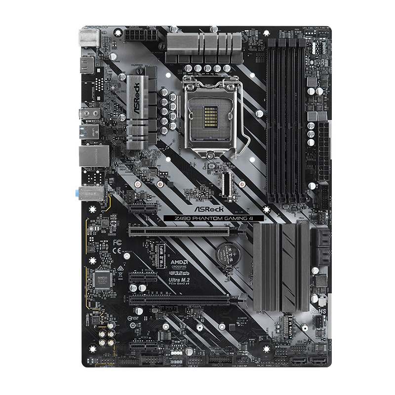 华擎(ASRock)Z490 Phantom Gaming 4幻影电竞主板 支持 CPU 10900K/10700K( Intel Z490/LGA 1200)