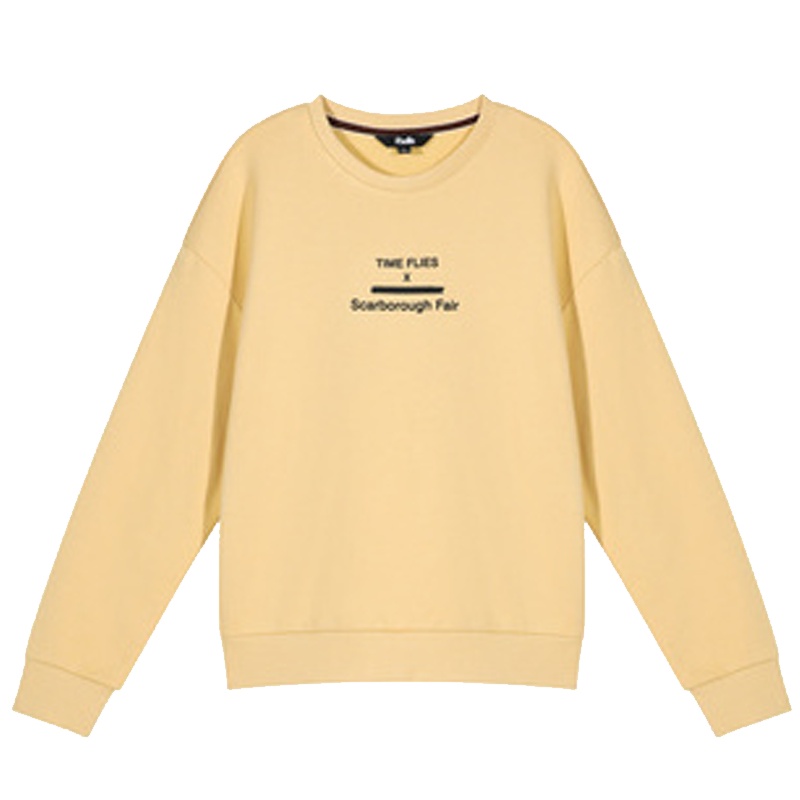 【专柜同款】卫衣女宽松韩版2019秋季新款时尚学生圆领字母印花纯棉慵懒风加绒20015555