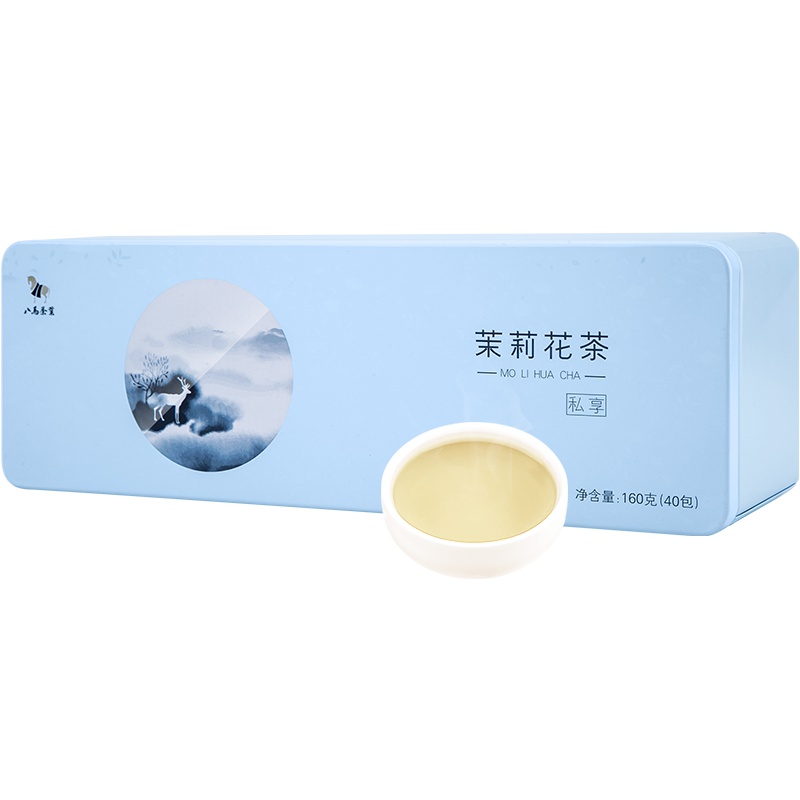 八马茶叶 私享茉莉花茶花草茶 盒装160g