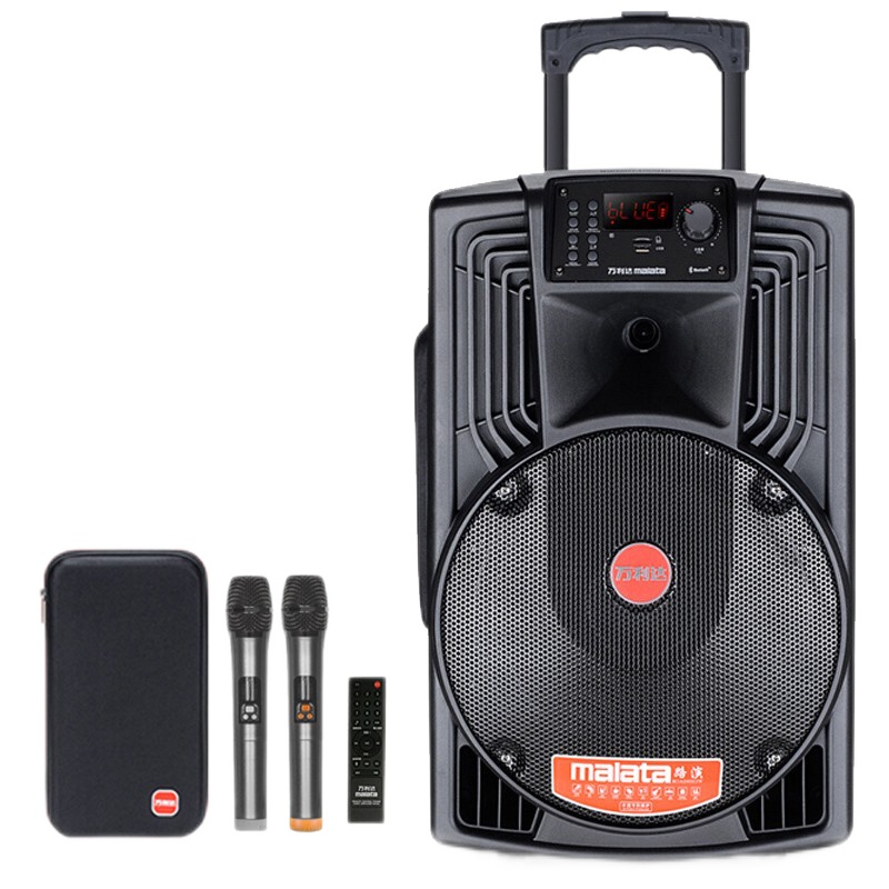 万利达(malata)J2W广场舞音响户外音箱k歌专用室外移动喇叭蓝牙低音炮有源无线扩音器便携式12英寸M+9020