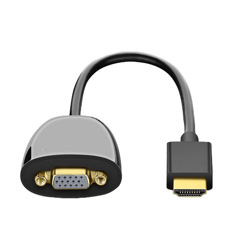 优族(youzu) HDMI转VGA线转换器 高清视频转接头 记本电脑盒子机顶盒连电视显示器投影仪线