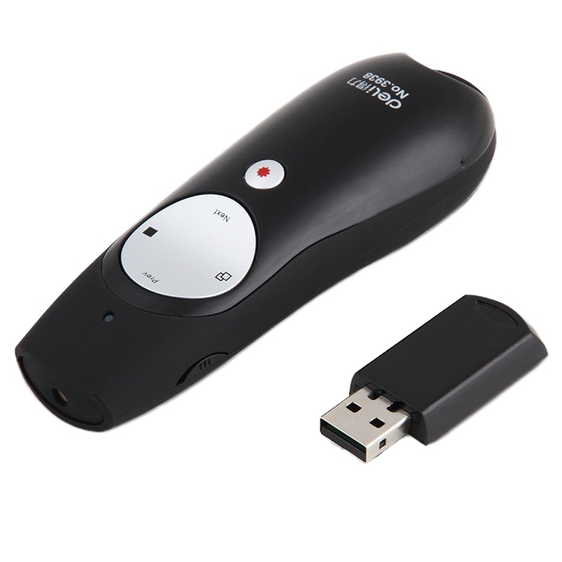 得力 3938 投影笔 无线电教笔 ppt翻页笔 红外线遥控教学笔教鞭