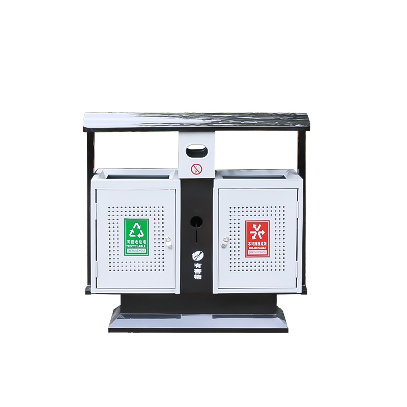 富和美(BNF)户外垃圾桶环卫分类果皮箱室外果壳箱环保垃圾箱95冲孔垃圾桶
