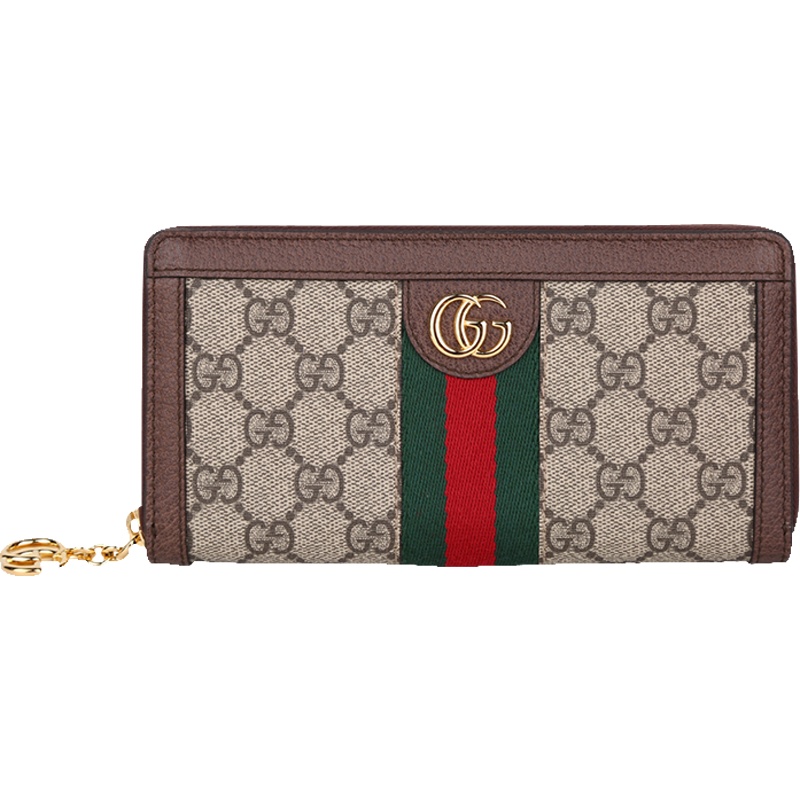GUCCI 古驰 男女通用Ophidia系列高级人造帆布钱包钱夹 523154 96IWG