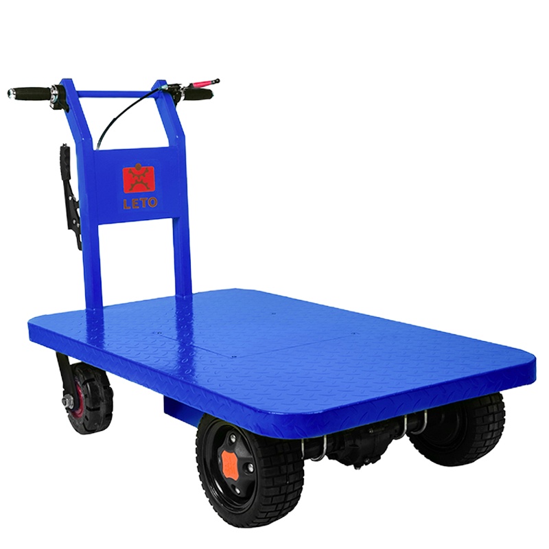 电动平板车推货车拉货车搬运车三四轮拖车大棚运输车手拉车手推车 普通型:115CMx62CM