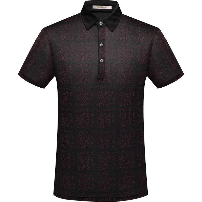 罗蒙(ROMON)夏季男士商务休闲短袖Polo衫27DK503
