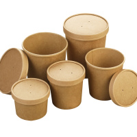 【规格：牛皮纸餐盒 2号 300个装】餐盒 一次性纸质防油牛皮纸餐盒 快餐食品打包盒 外卖便当纸盒