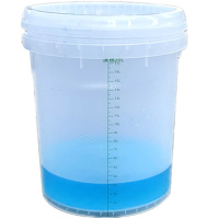 透明刻度10L计量大小带盖密封食品级pp包装塑料桶 10L半透明带刻度(1个)