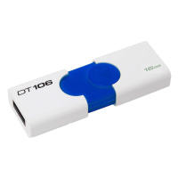 金士顿(Kingston)16GB U盘 DT106 推拉高速优盘USB3.1 白色