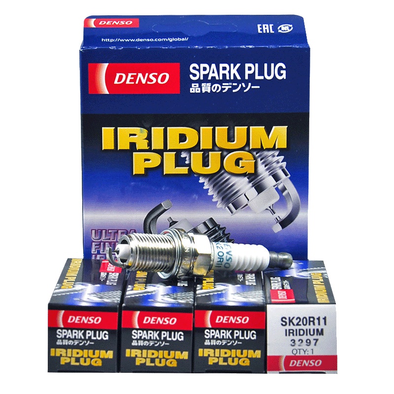 电装(DENSO)铱金.原配火花塞SK20R11适配宝来/帕萨特/RAV4/凯美瑞/奥迪/荣威350/RAV4(单支装)