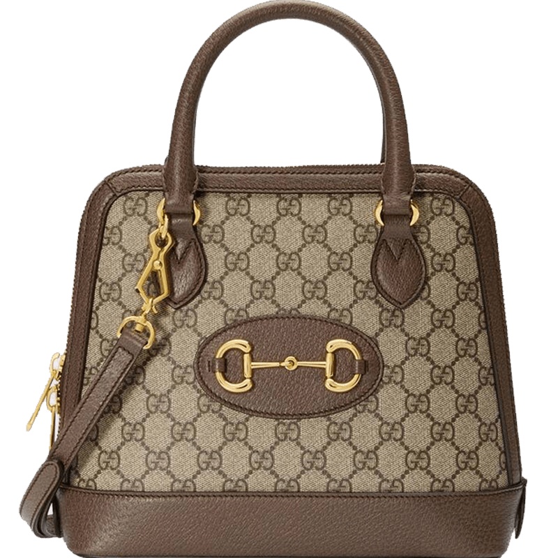 【预定】GUCCI 2020春夏新款 1955 马衔扣装饰单肩手提包621220 25*24*9CM