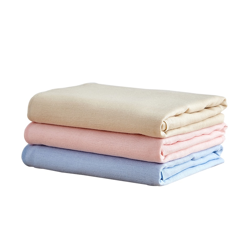 无印良品 纯棉纱布婴儿洗澡用浴巾 宝宝专用毛巾 童话屋