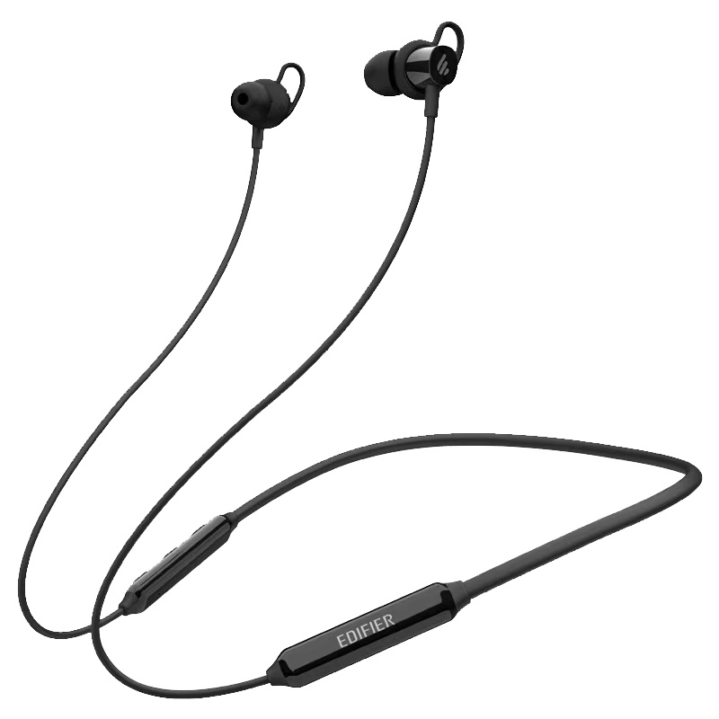 Edifier/漫步者 W200BT 颈挂版 磁吸入耳式 无线运动蓝牙线控耳机 手机耳机 音乐耳机 带麦可通话 玄青黑