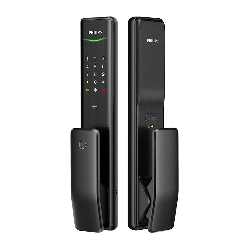 飞利浦智能锁Alpha-WiFi版 全自动密码锁家用防盗门智能电子锁 曜石黑