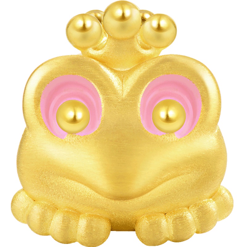 周生生(CHOW SANG SANG)金足金Charme串珠系列青蛙王子转运珠金手链 定价