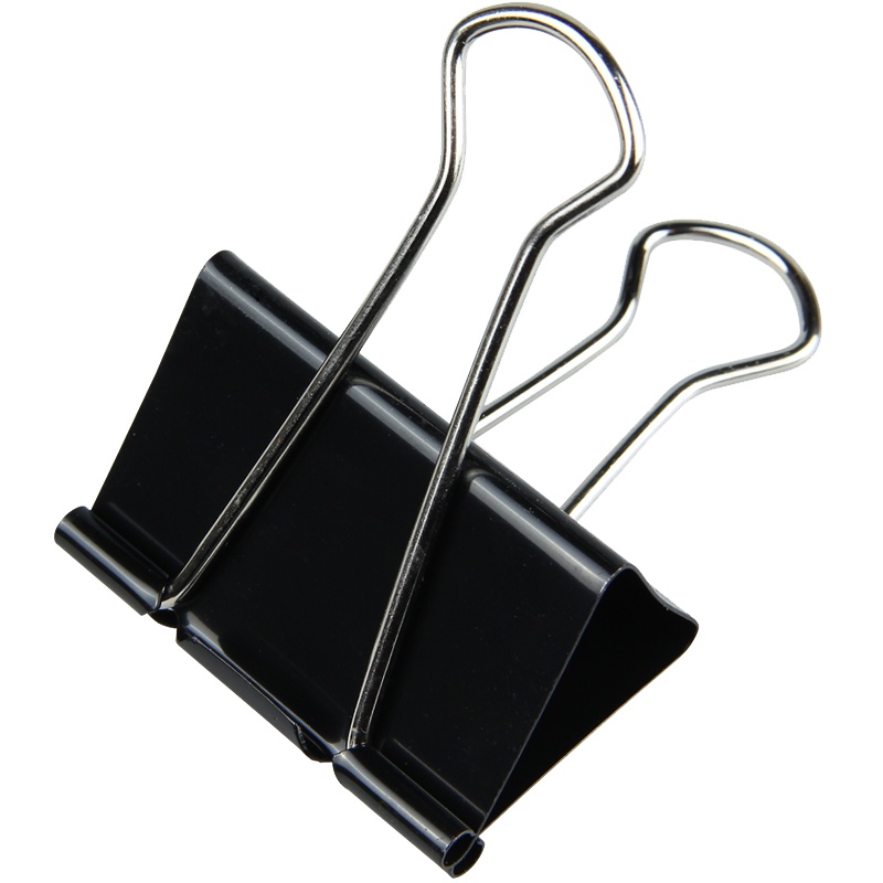 三木(SUNWOOD) 2023 黑色筒装长尾票夹 1筒24只装(单位:件)