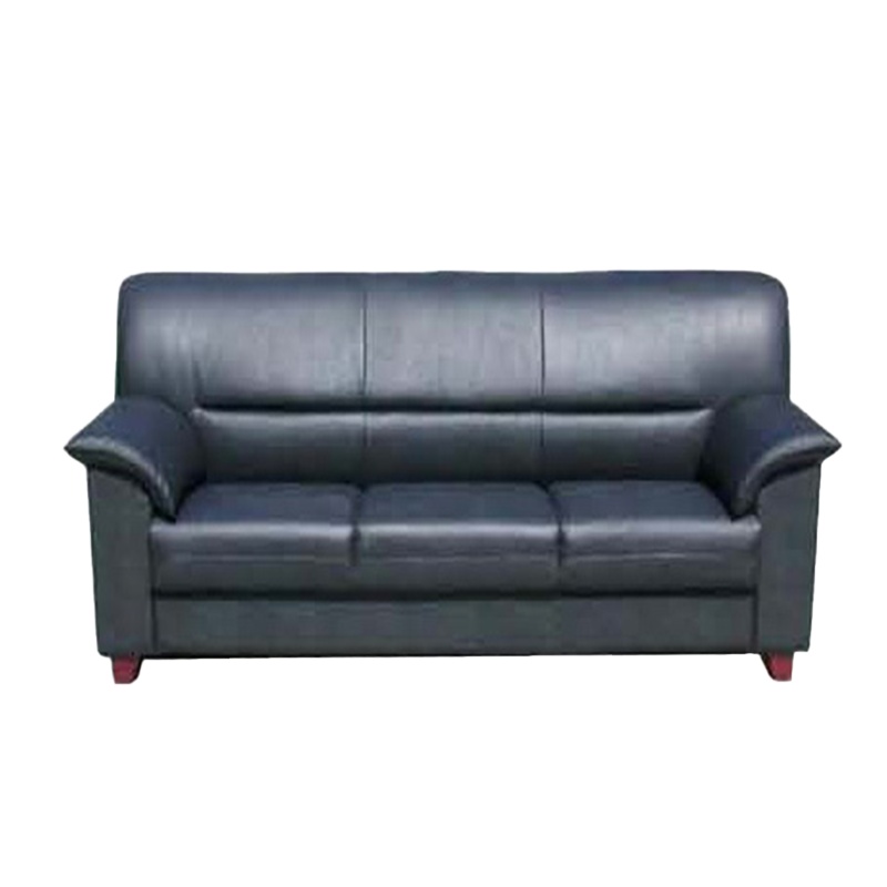 会客沙发S1P025单人位 (950W*800D*870H)黑色牛皮