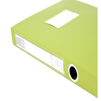 康百 F2135 塑料办公档案盒A4资料盒收纳盒加厚会计凭证盒 文件盒A4-35mm 10个装