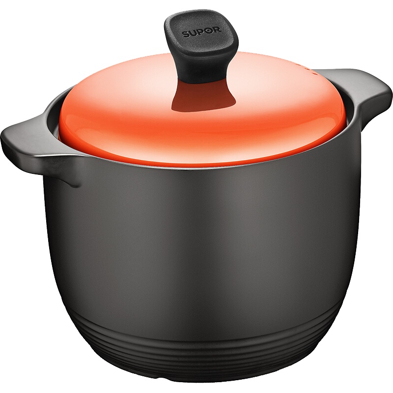 苏泊尔(SUPOR)砂锅炖锅陶瓷煲汤炖锅中药煲耐热新陶养生煲.彩享系列燃气灶明火专用TB60G1